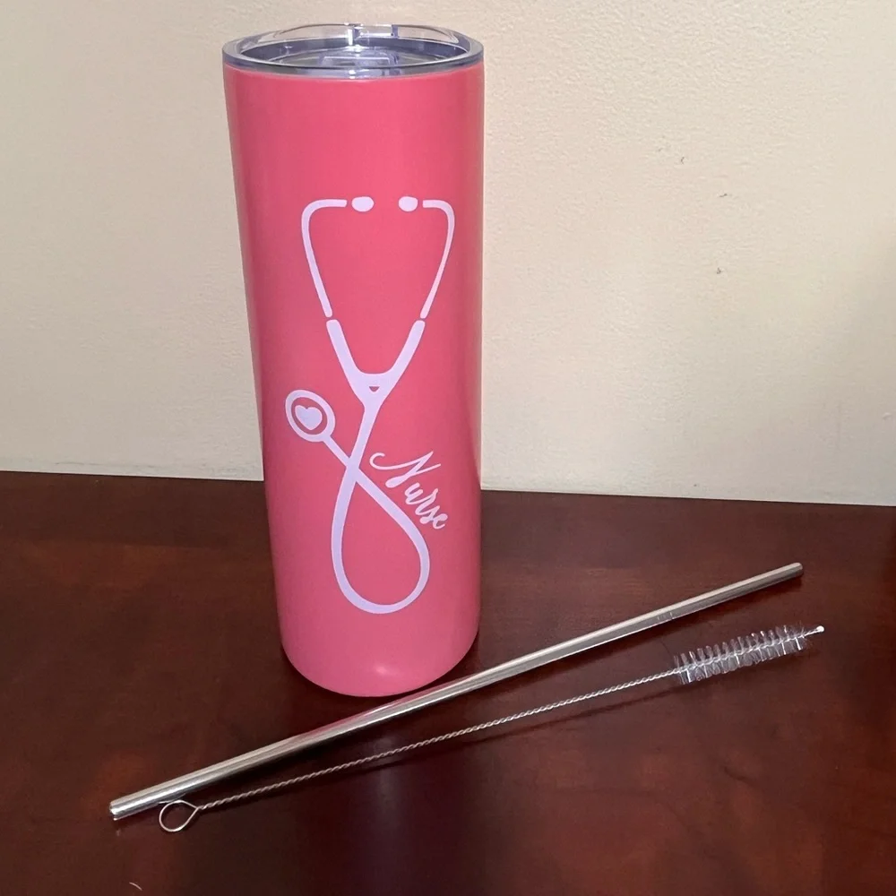 Pink Nurse Tumbler - Picture 2 of 2